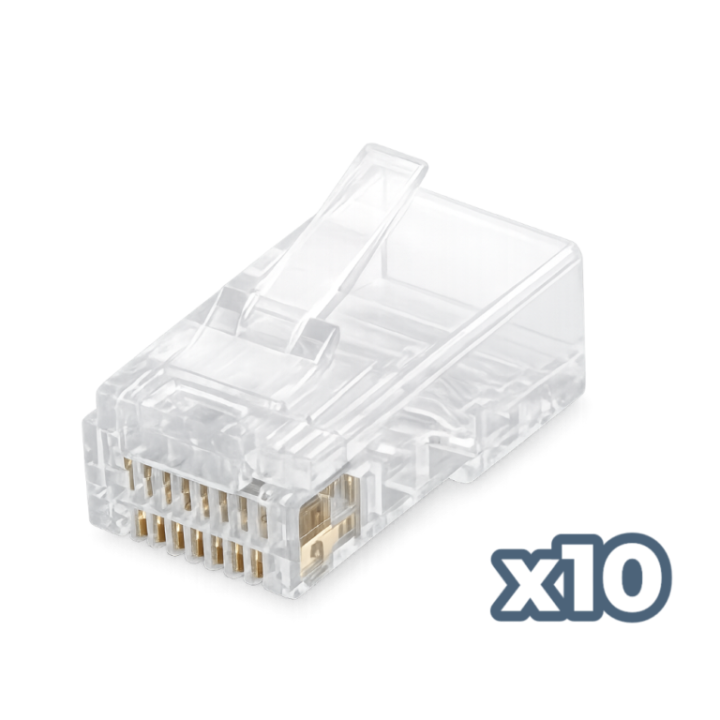 Conector phasak rj 45 cat. 6 utp (10 unid) phk 45c6