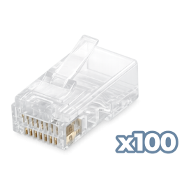 Conector phasak rj45 cat. 6 utp (100 unid) phk 45c6 - 100