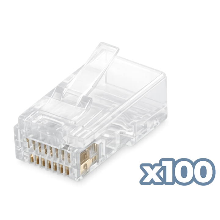 Conector phasak rj45 cat. 6 utp (100 unid) phk 45c6 - 100