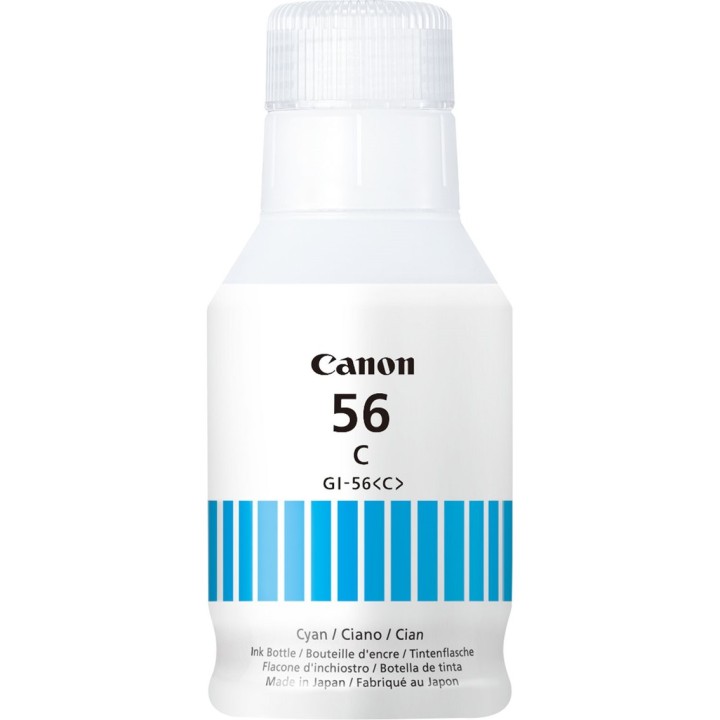 Botella tinta canon gi - 56c cian 135ml