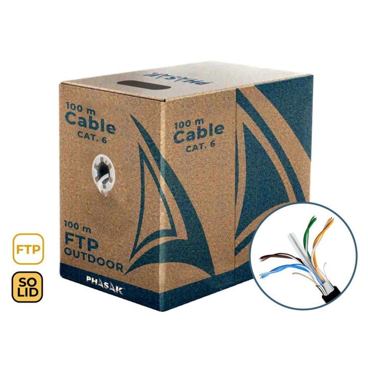 Bobina cable red exterior cca sólido