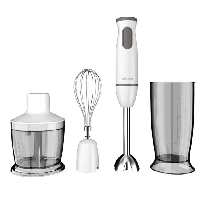 Batidora de mano aiwa kenkiri 800 plus 600w + vaso 500ml