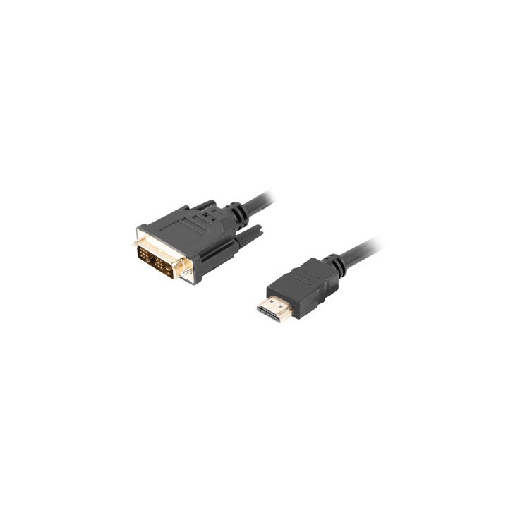 Cable hdmi lanberg macho dvi - d 18+1