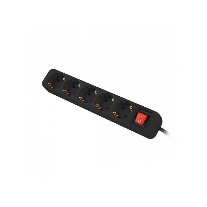 Regleta lanberg 5 tomas schuko con