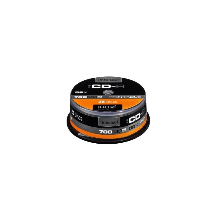 Tarrina cd - r virgenes intenso printable 700mb