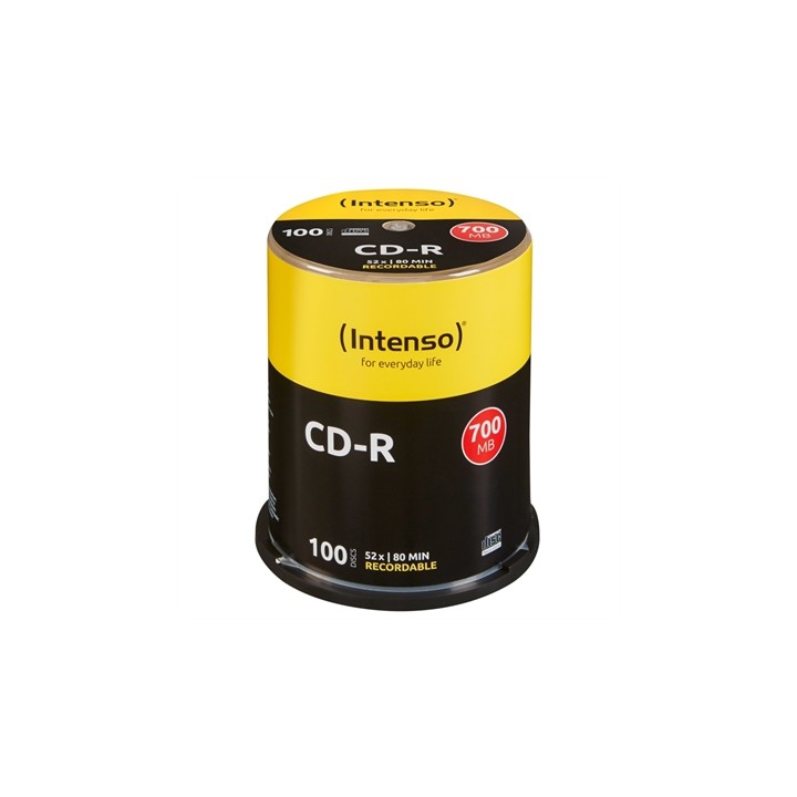 Tarrina cd - r virgenes intenso 700mb 80