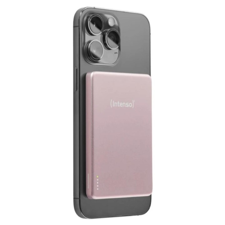 Powerbank intenso mw5000 magsafe rosado magnetico