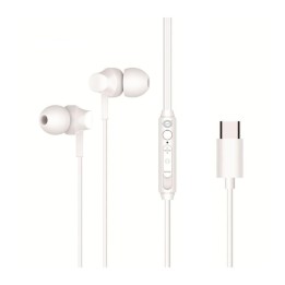 Auricular intrauditivo usb - c conceptronic brendan03w 1.2m