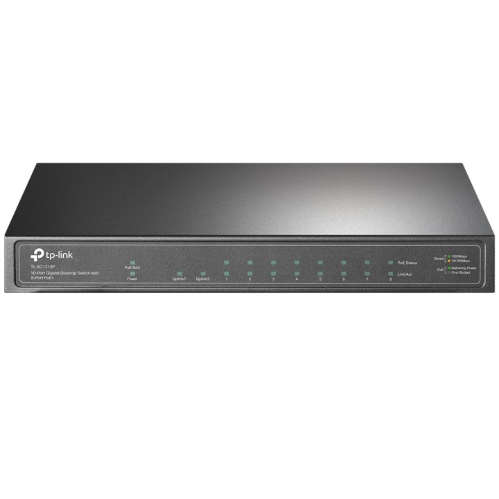Switch 10 puertos tp - link tl - sg1210p 10