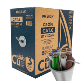Bobina cable red phasak utp cat.6