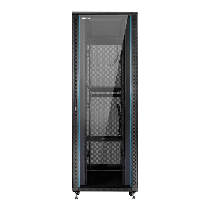 Armario rack de suelo 19 pulgadas phasak pro 47u negro 800x1000 montado pho 8147