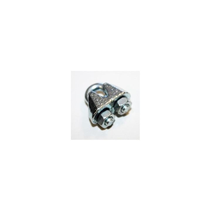 Sujeta cables recto galvanizado din 741