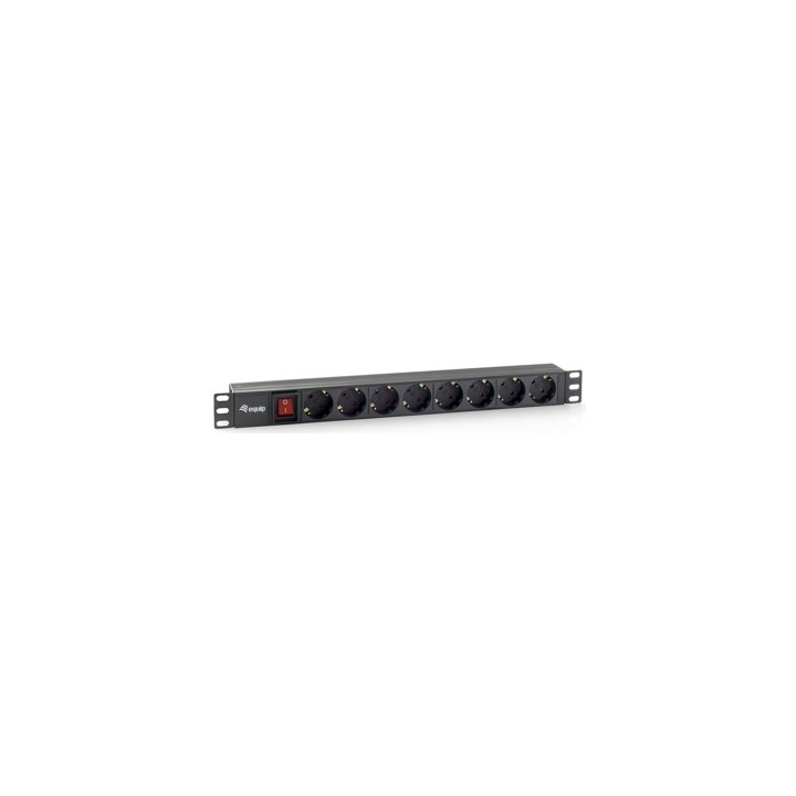 Regleta equip rack 19 pulgadas 1u 8