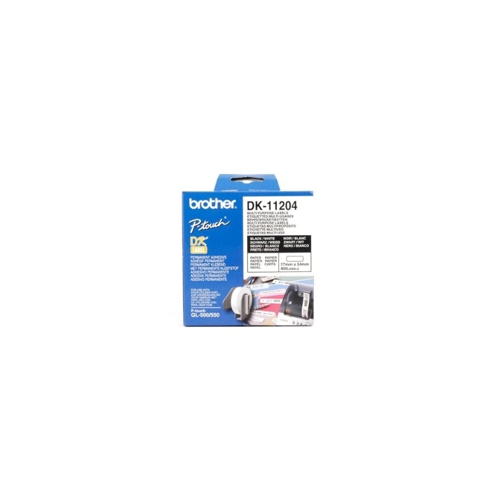Etiquetas papel precortada brother dk11204 17