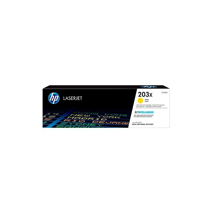 Toner hp original laserjet 203x yellow