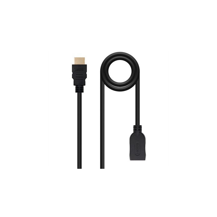 Cable hdmi 2.0 nanocable 2m macho - hembra