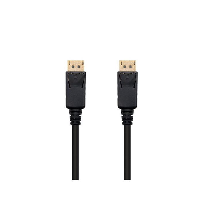 Cable displayport nanocable 2m macho - macho negro