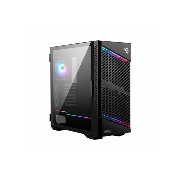 Caja ordenador gaming msi mpg velox 100p airflow atx 4 x 120mm 2 x usb 3.2 1 x usb tipo c argb