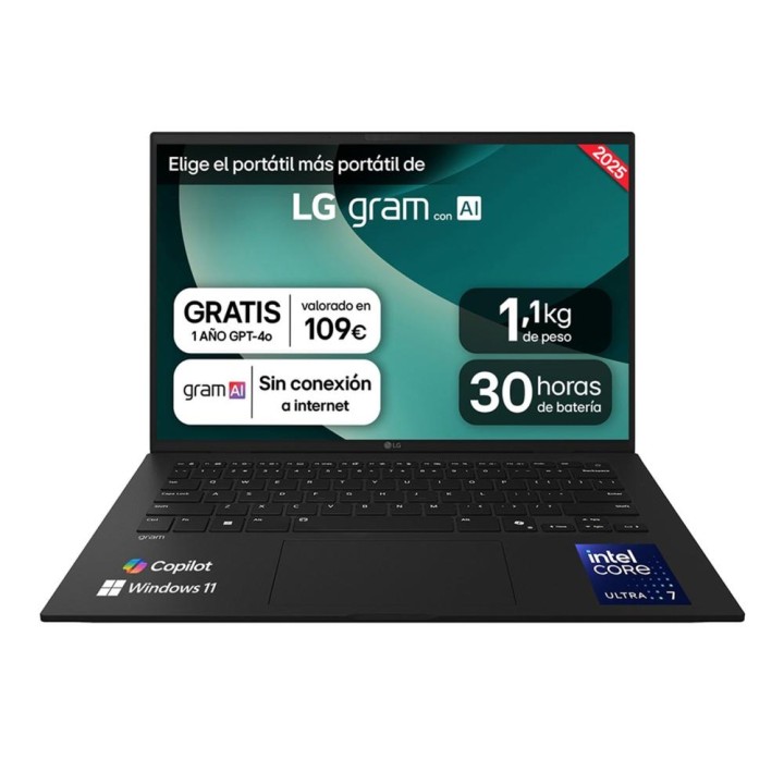 Portatil lg 14z90t g u7 255h 32gb ssd