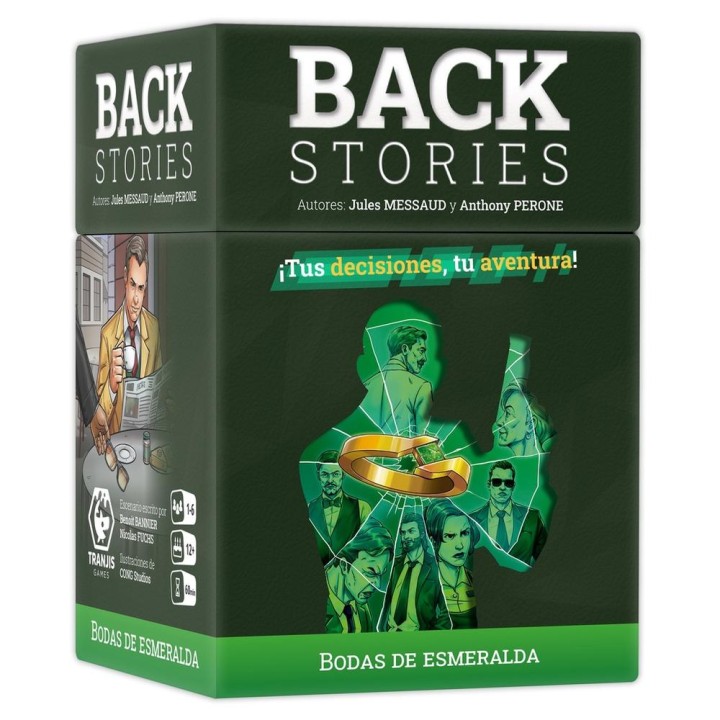 Juego de mesa back stories 2 - bodas de esmeralda