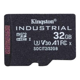 Tarjeta memoria micro secure digital sd hc 32gb kingston industrial clase 10 uhs - i u3