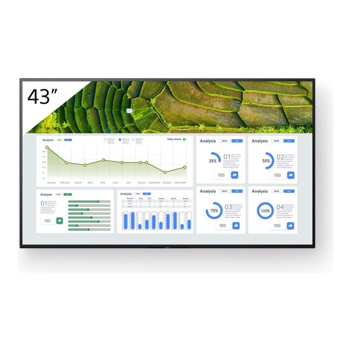 Monitor sony professional bravia 43 pulgadas 4k