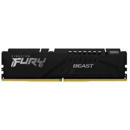Memoria ram ddr5 8gb kingston - 6000mt - s - fury beast - c30 - negro