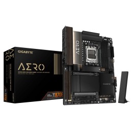 Placa base gigabyte gigabyte x870e aero x3d dark wood am5 atx - 4x ddr5 - 4x sata3