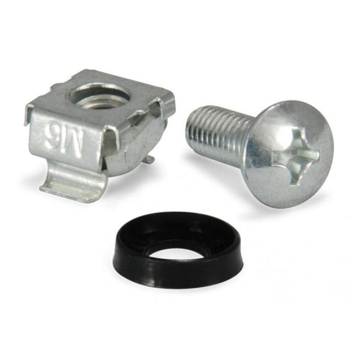 Kit tornilleria m6 equip para armario rack 19 pulgadas 4uds