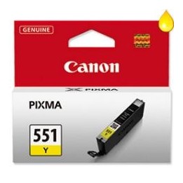 Cartucho tinta canon cli 551y amarillo mg6350