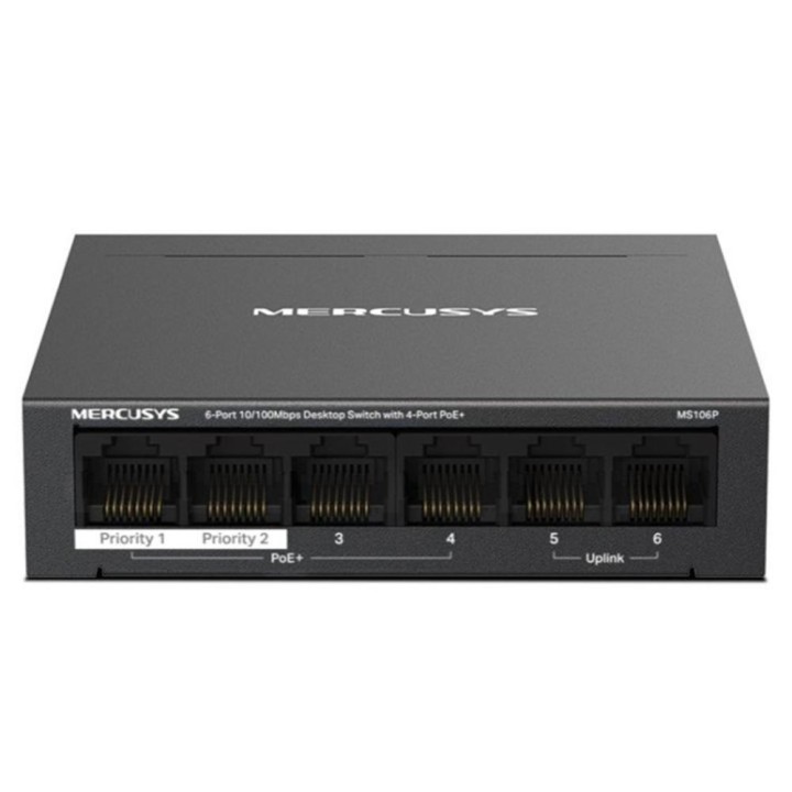 Switch mercusys ms106p 6 puertos