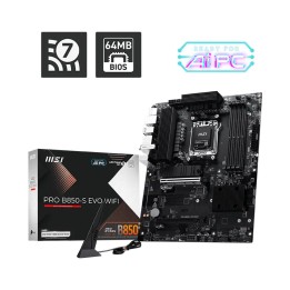 Placa base msi pro b850 - s evo wifi am5 atx - 4x ddr5