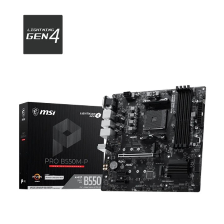 Placa base msi b550m - p matx am4 - 4x ddr4